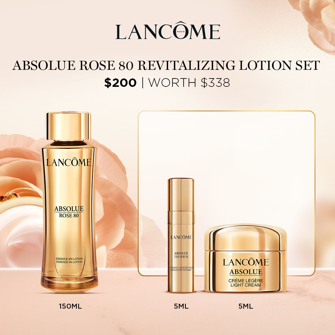 美しい Essence-In-Lotion 80 Rose Absolue Buy Gift Lancôme | Set 化粧水・ローション・トナー