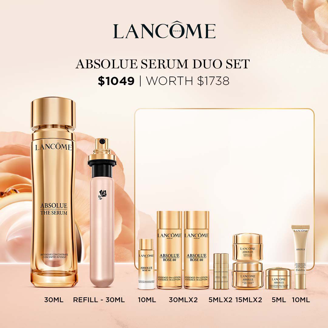 生まれのブランドで Absolue the Serum Duo Set | Gifts & Sets | Skincare | Lancôme 美容液