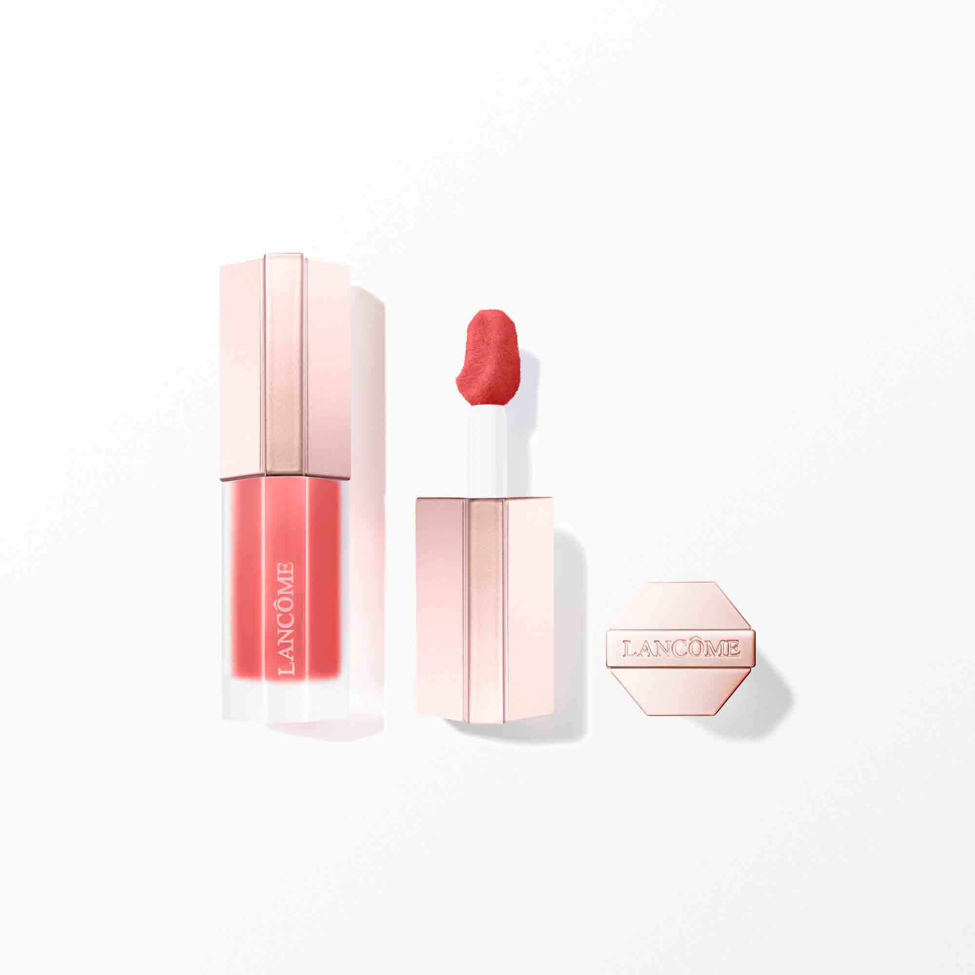 Lipstick packaging with the cap off