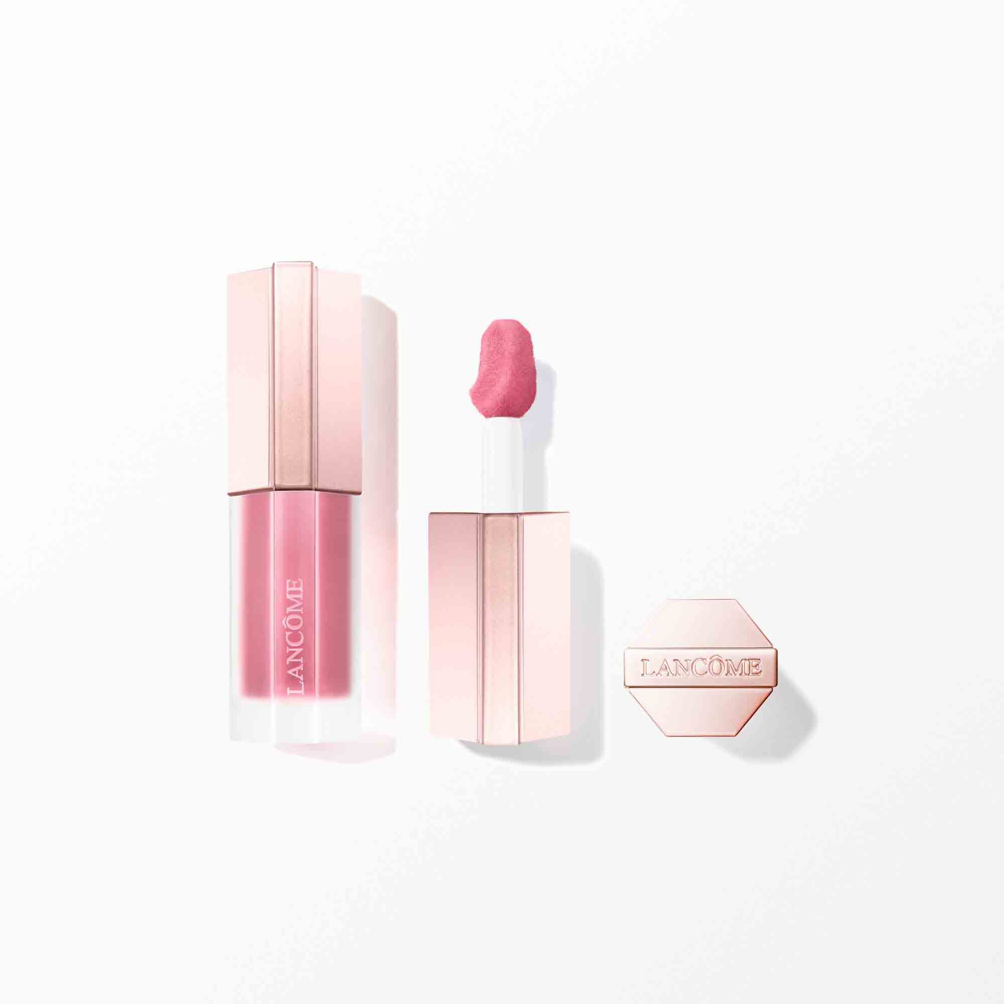 Lipstick packaging with the cap off