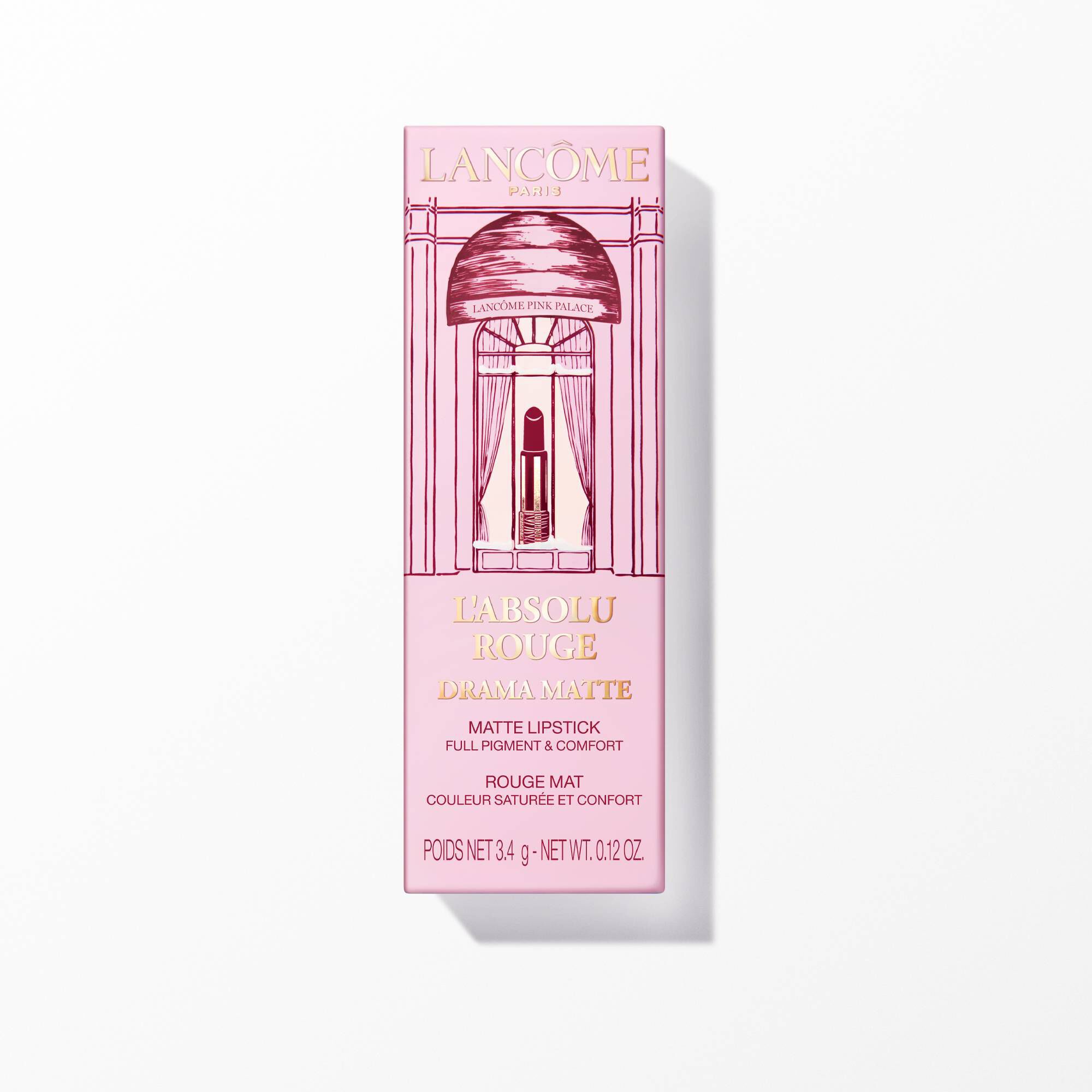 Image of the following products on a white background: Lipstick Drama Matte limited edition Secondary Pack	
