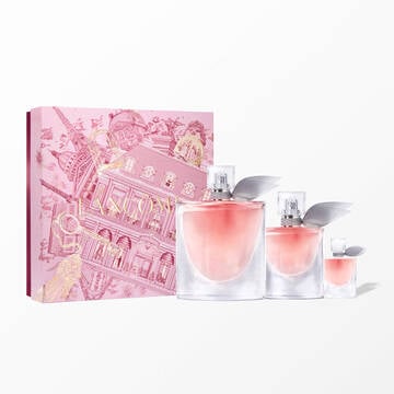 La vie est belle holiday set containing: LA VIE EST BELLE EDP 100ML - LA VIE EST BELLE EDP 30ML - LA VIE EST BELLE EDP 4ML