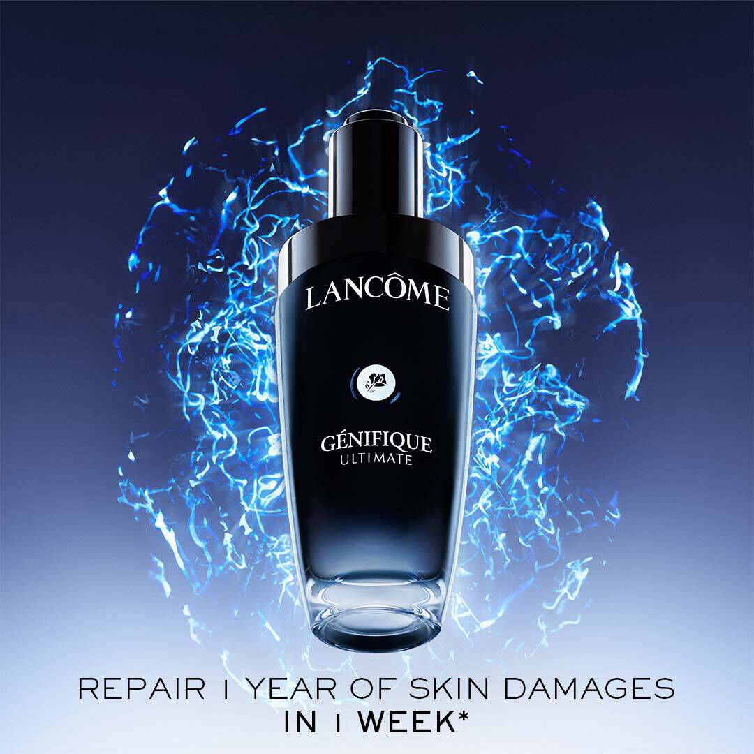 Refillable Lancome Genifique Ultimate Serum eco-friendly packaging
