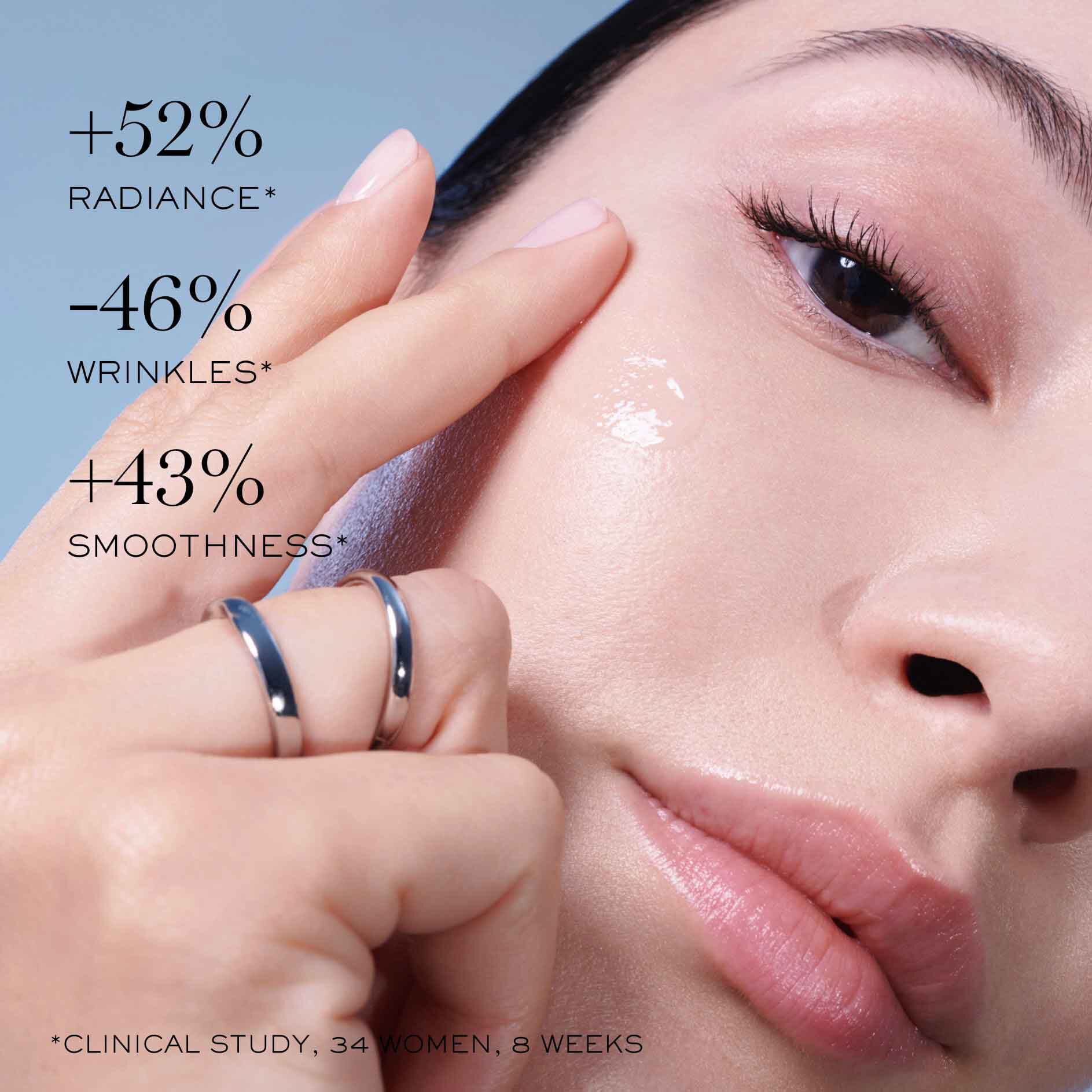 Visible results from Lancome Advanced Genifique Serum: radiance, wrinkles, smoothness